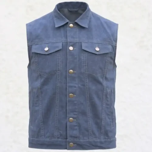 he 'I Didn't Try Too Hard' Look: How to Pull Off a Denim Vest Without Embarrassing Yourself